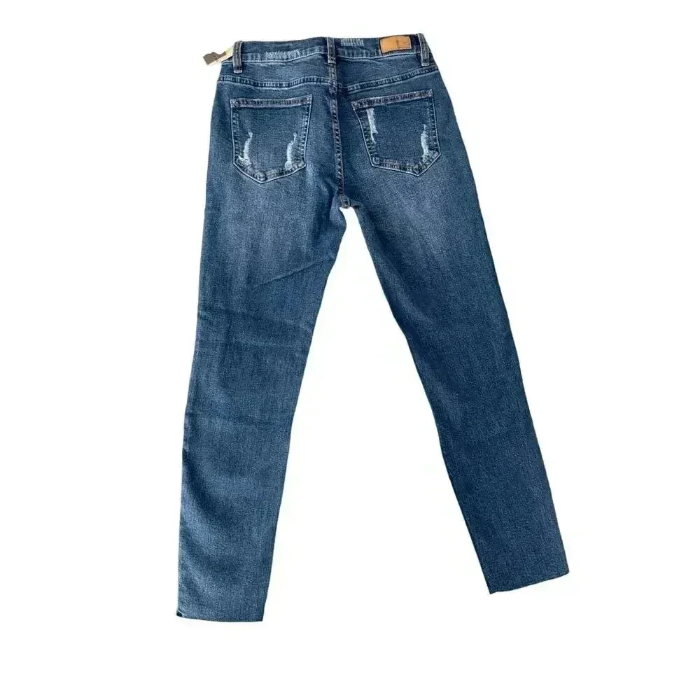 Supplies x Union Bay Maren High‎ Rise Distressed Slim Straight Jeans sz 2P